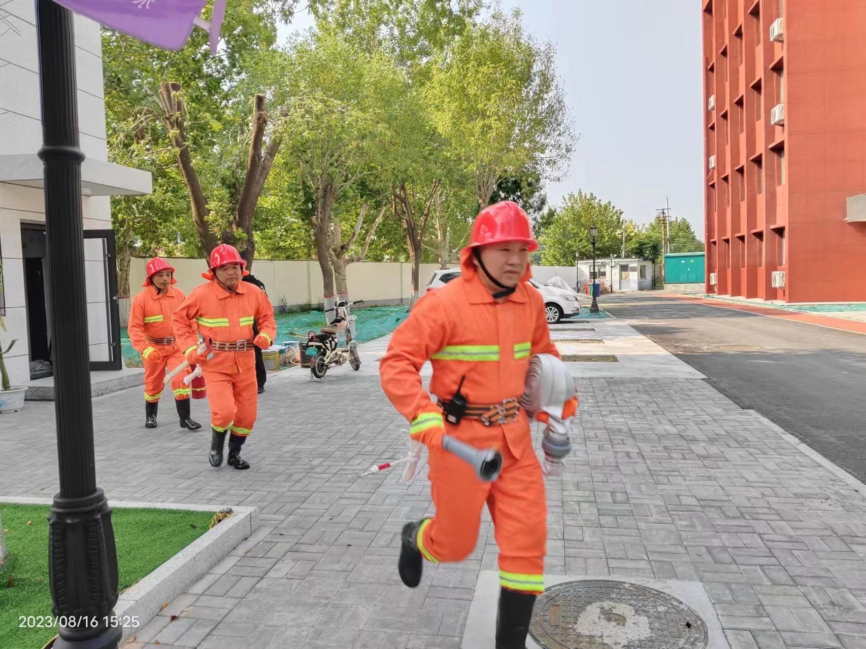【工作動(dòng)態(tài)】恒威安保開(kāi)展消防演練，筑牢安全防線